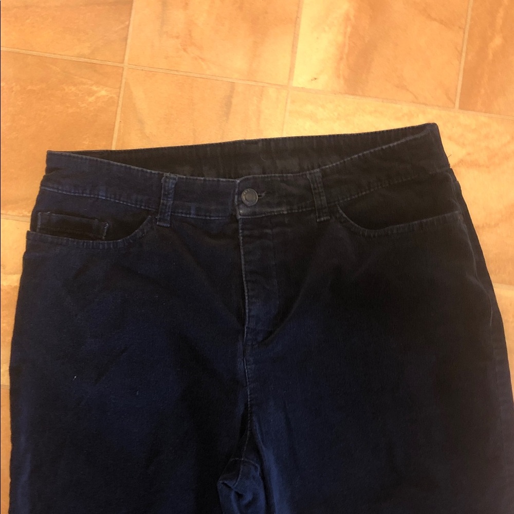 Croft & Barrow Navy Corduroy Pants - Picture 3 of 8